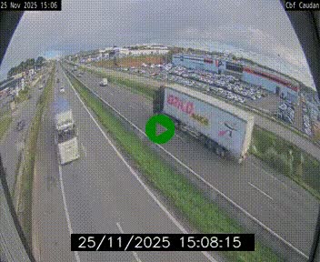 Webcam sur la N165 à hauteur de Caudan, dans le Morbihan.