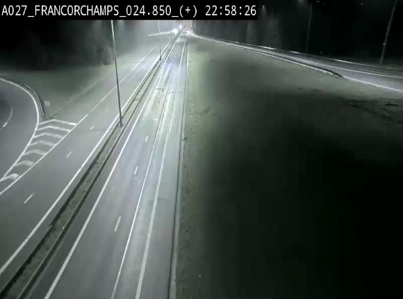 Caméra autoroutière à proximité du circuit de Spa-Francorchamps à Stavelot sur l'A27/E42