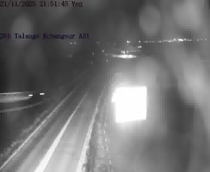 Webcam sur la D55 à Talange au niveau du pont surplombant l'A31 (sens droite-gauche vers Luxembourg). Vue orientée vers Ay-sur-Moselle.
