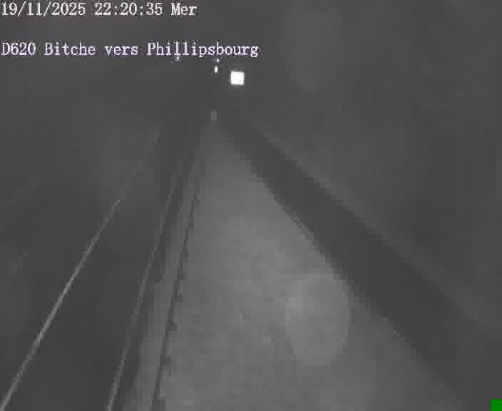 Webcam sur la D620, sur le contournement de Bitche. Vue orientée vers Philippsbourg