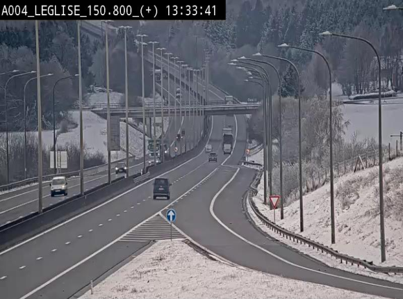 Caméra autoroute Belgique - Côte de Léglise, E411(A4) direction Luxembourg