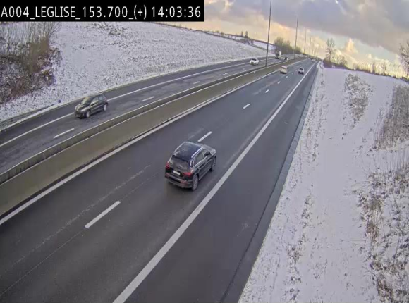 Webcam autoroute E411 à hauteur de Léglise, en direction de Luxembourg