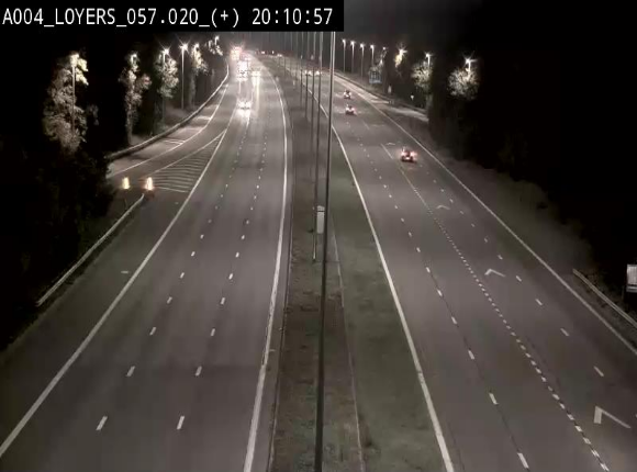 Webcam dans la montée de Loyers sur l'E411, après le viaduc de Beez en venant de Namur et en direction du Luxembourg