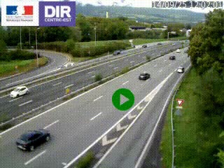 Webcam sur la Nationale 201 à hauteur de la sortie Chambéry-Nord, avant à la jonction entre l'A41 et l'A43, en direction de Lyon