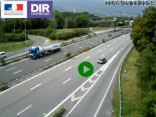 Webcam sur la Nationale 201 à hauteur de la sortie Chambéry-Nord, avant à la jonction entre l'A41 et l'A43, en direction de Lyon