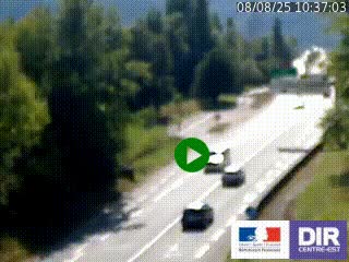 Webcam info trafic à proximité de Vizille sur la N85, au niveau du point de vue du Saut du Moine à Champagnier