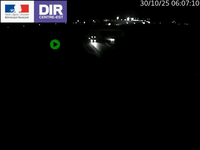 Webcam sur le contournement de Valence, sur la Nationale 7, caméra orientée vers Lyon