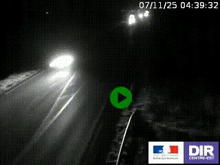 Webcam routière sur la RN7 à hauteur de Toulon-sur-Allier, entre Moulins et Vichy
