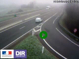 Webcam routière sur la RN6 à Auxerre, à hauteur de la sortie Monéteau, en direction de l'A6 (Gurgy)
