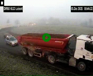 Webcam en périphérie de Chartres sur la N123, à hauteur de Luisant. Vue orientée vers Chartres