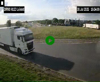 Webcam en périphérie de Chartres sur la N123, à hauteur de Luisant. Vue orientée vers Chartres