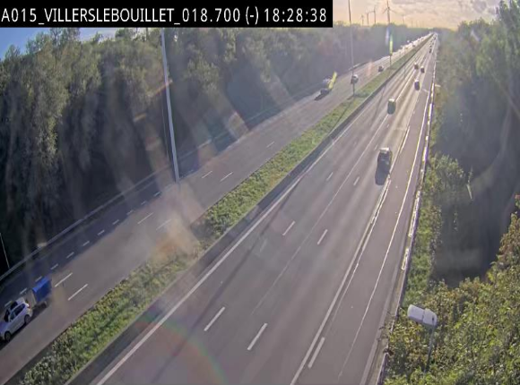Webcam autoroute Belgique - Villers-le-Bouillet - E42 direction Liège - BK 18.7