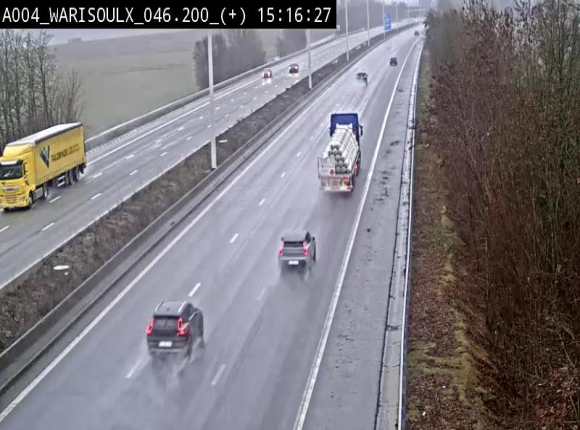 Webcam autoroute Belgique - Warissoulx - E411 - BK 46.2