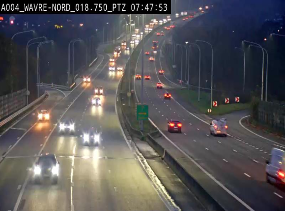 Webcam traffic E411(A4) - BK 18.7 - Bierges (Wavre Nord)