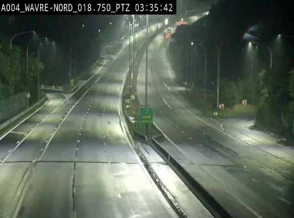 Webcam traffic E411(A4) - BK 18.7 - Bierges (Wavre Nord)