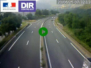 Caméra sur la Nationale 90 (N90) à La Léchère, en direction et à proximité d'Albertville