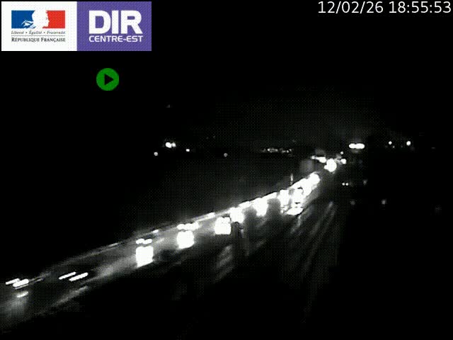 Caméra trafic à Meylan sur la Rocade-Sud de Grenoble en direction d'Aix-en-Provence