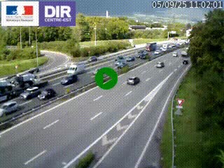 Caméra routière à hauteur de la sortie 15 Chambéry-centre au PK 4,103 en direction d'Albertville