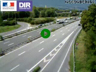 Caméra routière à hauteur de la sortie 15 Chambéry-centre au PK 4,103 en direction d'Albertville