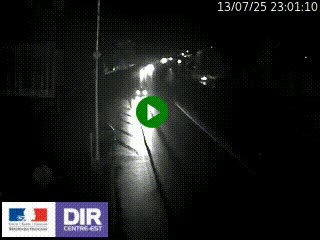 Caméra autoroute sur A6 - Valvert, près de Lyon, en direction de Paris, à hauteur de la sortie 36 Porte du Valvert