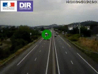 Caméra autoroute à Saint-Etienne (Les Littes) à hauteur du Ikea Saint-Etienne sur l'A72 en direction de Roanne