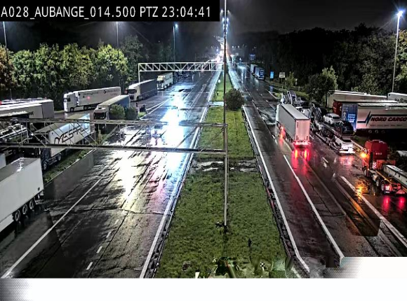 Webcam autoroute Belgique - Aubange - A28 direction Arlon - BK 14