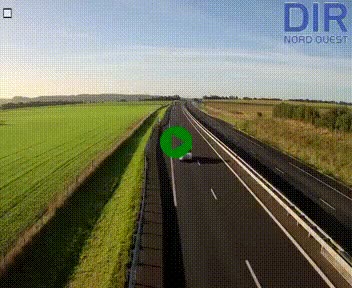 Webcam sur A84 à hauteur de l'échangeur de Poilley avec la N175, au sud d'Avranches