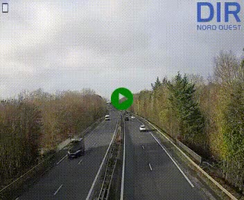 Webcam sur le périphérique de Caen (N814) à l'est de la ville, à Mondeville hauteur de la sortie 2, Presqu'île-Rives de l'Orne, au bout de l'autoroute A13