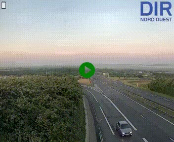 Webcam au début de l'A84 sur le périphérique Ouest de Caen (N814) à hauteur de la sortie 9, Porte de Bretagne
