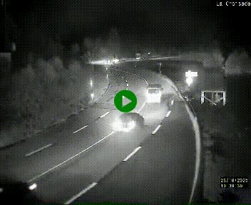Webcam au carrefour de la croisade, à la jonction entre la N22 et la N320, avant le poste de douane franco-andorrane. Webcam à 1790 mètres d'altitude