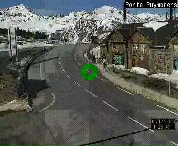 Webcam Col du Puymorens sur N320, en direction de Pas de la Casa (Andorre)