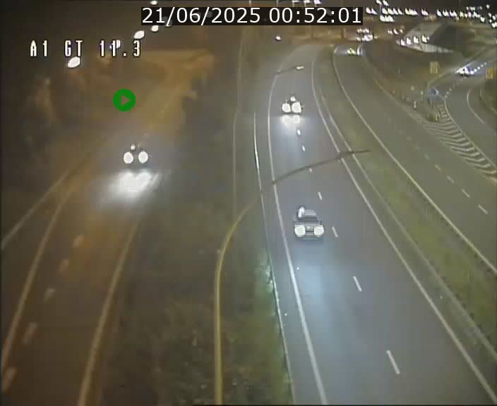 Traffic live webcam Luxembourg Senningerberg - A1 direction Allemagne - BK 11.3