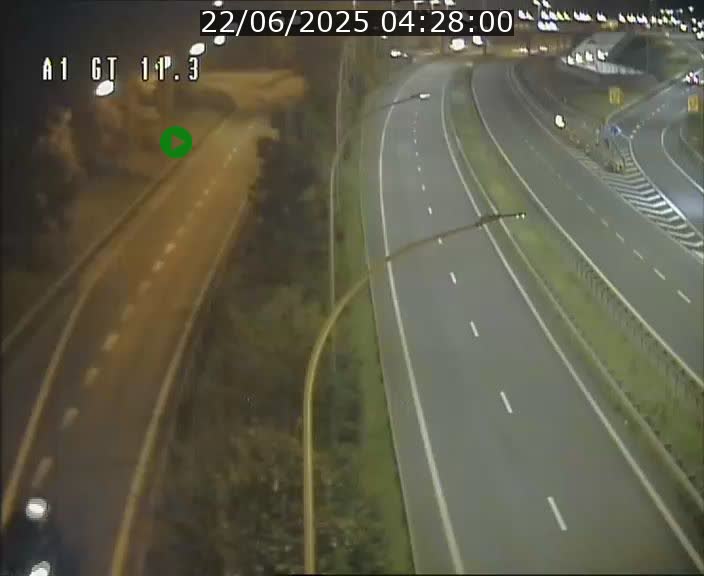 Traffic live webcam Luxembourg Senningerberg - A1 direction Allemagne - BK 11.3