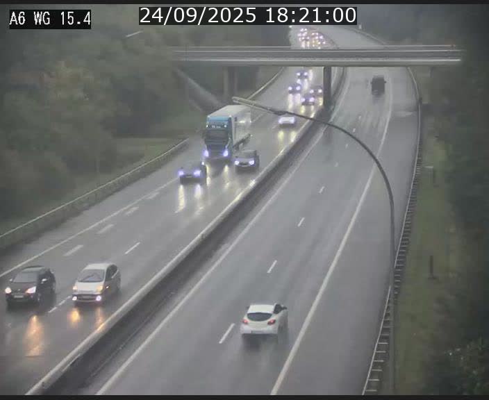 Traffic live webcam Luxembourg Capellen - A6 - BK 15.4 - direction Luxembourg/France/Allemagne