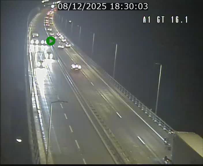 Traffic live webcam Luxembourg Niederanven - A1 direction Allemagne - BK 16.1