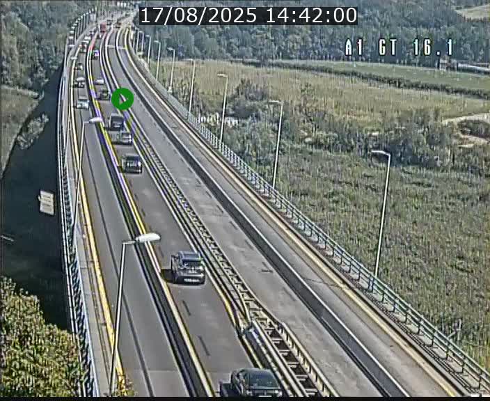 Traffic live webcam Luxembourg Niederanven - A1 direction Allemagne - BK 16.1