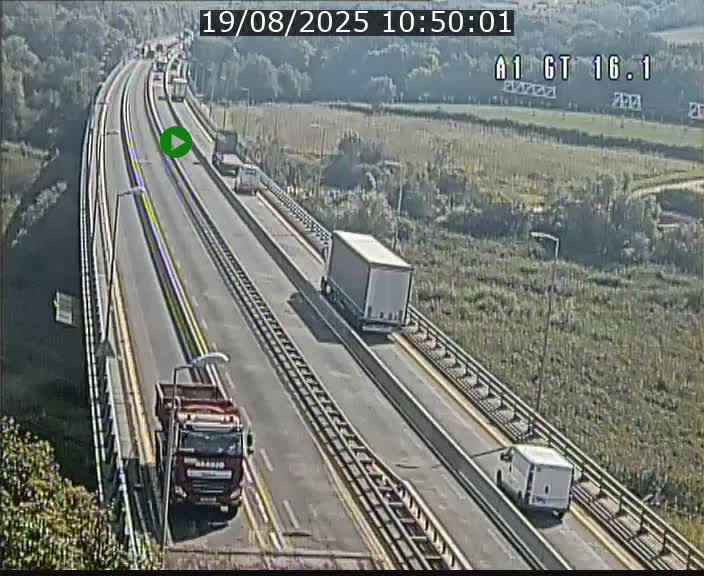 Traffic live webcam Luxembourg Niederanven - A1 direction Allemagne - BK 16.1