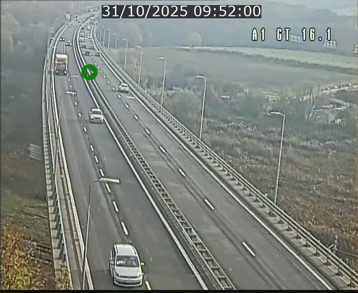 Traffic live webcam Luxembourg Niederanven - A1 direction Allemagne - BK 16.1