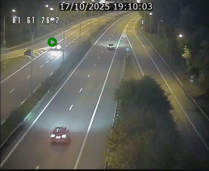 Traffic live webcam Luxembourg Grevenmacher - A1 direction Allemagne - BK 26.2