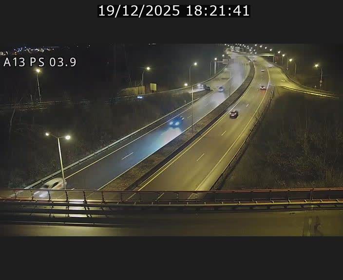 Traffic live webcam Luxembourg Differdange - A13 direction Esch-sur-Alzette - BK 3.9