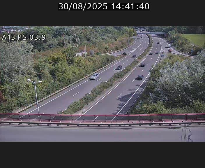 Traffic live webcam Luxembourg Differdange - A13 direction Esch-sur-Alzette - BK 3.9