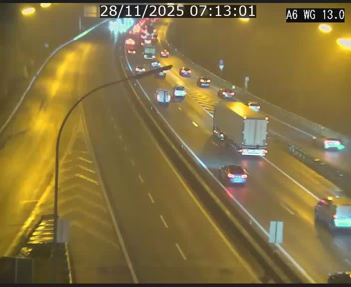 Traffic live webcam Luxembourg Mamer - A6 - BK 13 - direction Luxembourg/France/Allemagne
