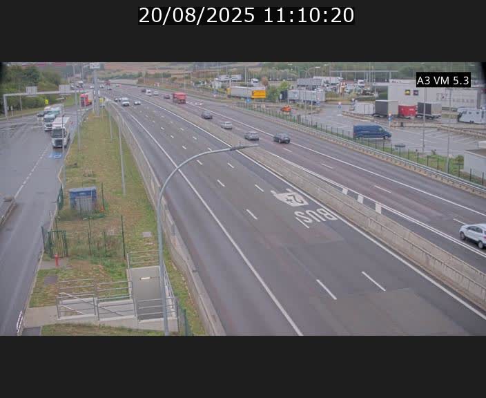 Traffic live webcam Luxembourg Aire de Berchem - A3 - BK 5 - direction France