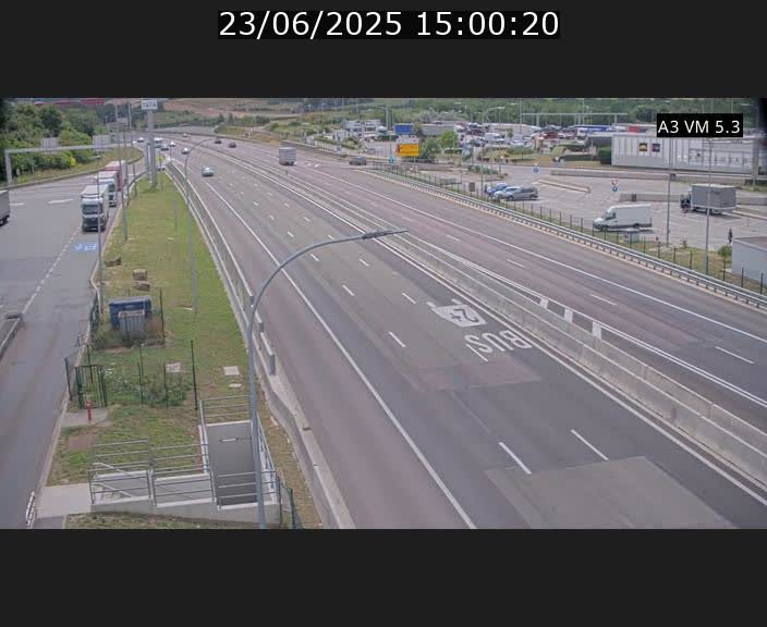 Traffic live webcam Luxembourg Aire de Berchem - A3 - BK 5 - direction France