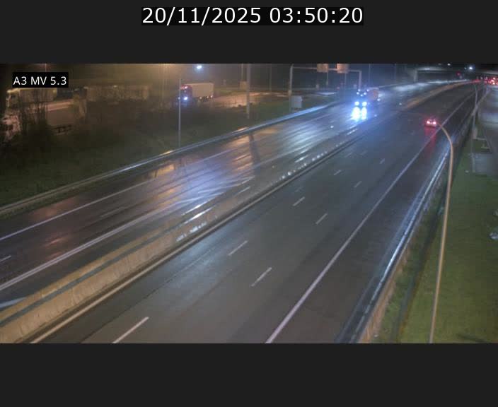 Webcam à l'Aire de Berchem au Luxembourg sur l'A3. Vue orientée vers la France