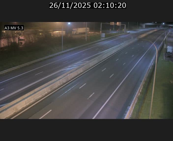 Webcam à l'Aire de Berchem au Luxembourg sur l'A3. Vue orientée vers la France