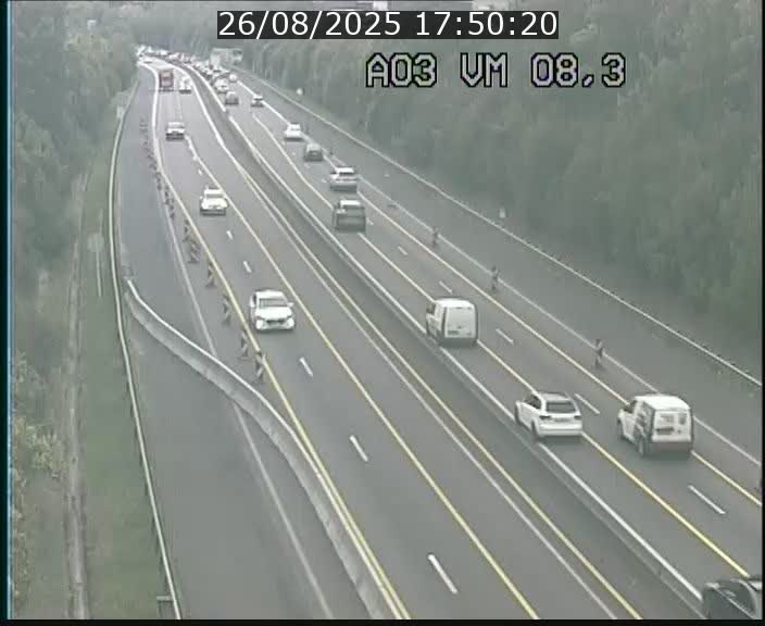 Traffic live webcam Luxembourg Bettembourg - A3 - BK 8.3 - direction France