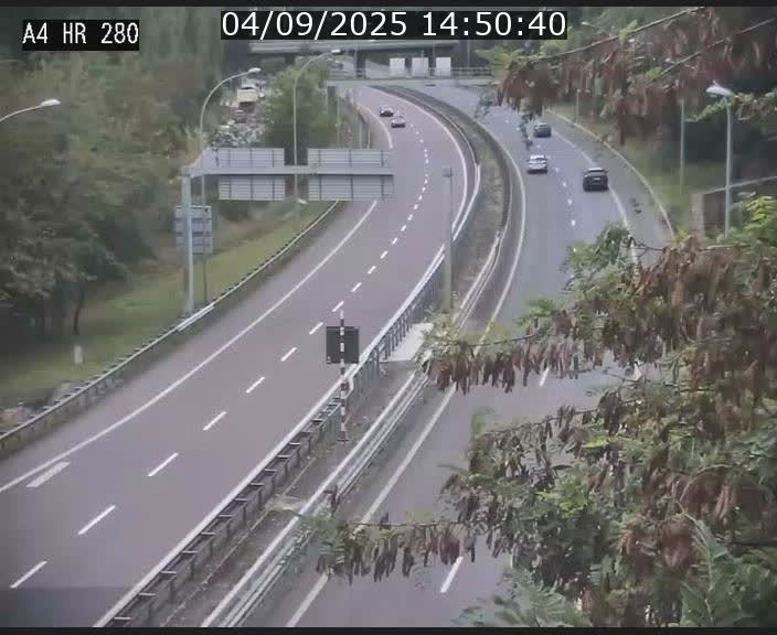 Webcam traffic A4 Luxembourg - BK 0.2 - P+R Bouillon (direction Luxembourg)