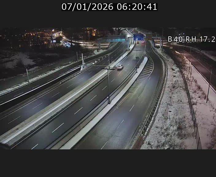 Webcam sur le contournement d'Esch Belval à hauteur de la sortie Université de Luxembourg. Vue orientée vers Luxembourg