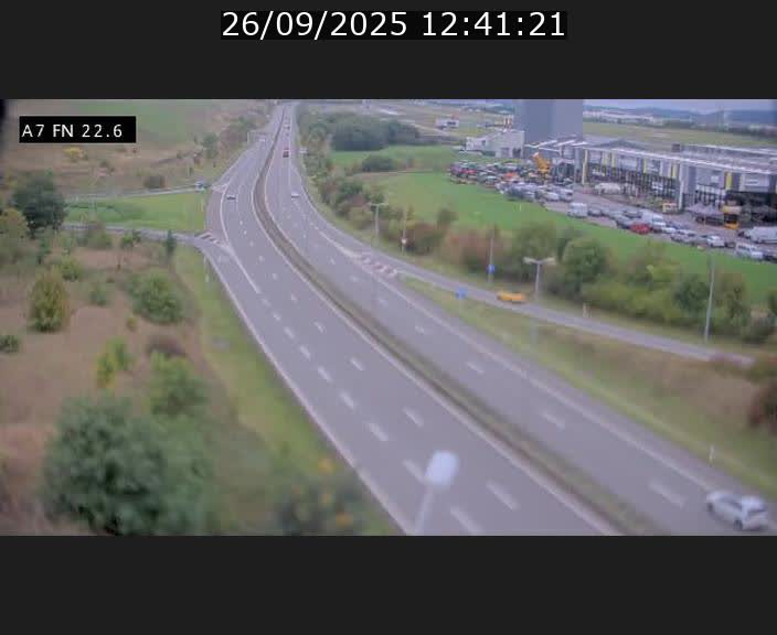 Caméra trafic Luxembourg - A7, Colmar-berg direction Mersch
